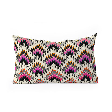 Pattern State Peaks Oblong Throw Pillow