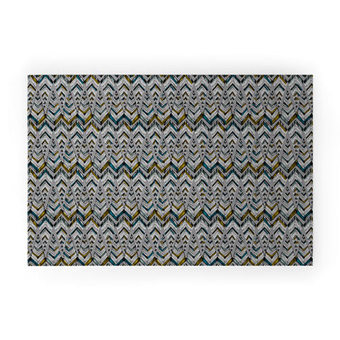 Pattern State Pyramid Line North Welcome Mat