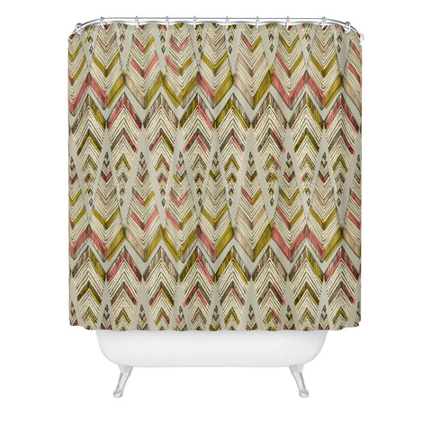 Pattern State Pyramid Line West Shower Curtain