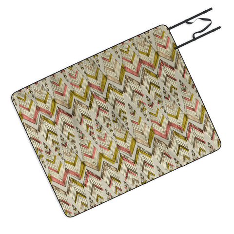 Pattern State Pyramid Line West Picnic Blanket