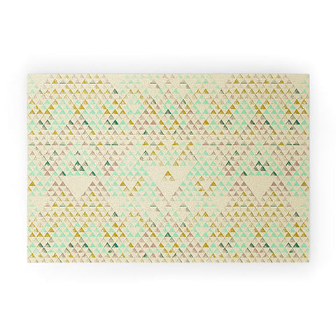 Pattern State Triangle Lake Welcome Mat