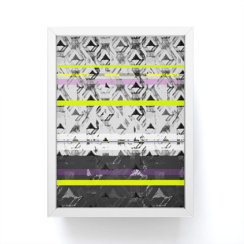 Pattern State Triangle Lands Framed Mini Art Print