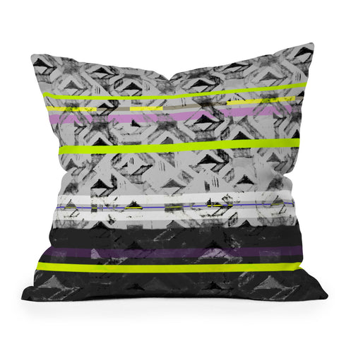 Pattern State Triangle Lands Throw Pillow
