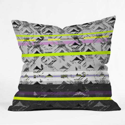 Pattern State Triangle Lands Outdoor Throw Pillow