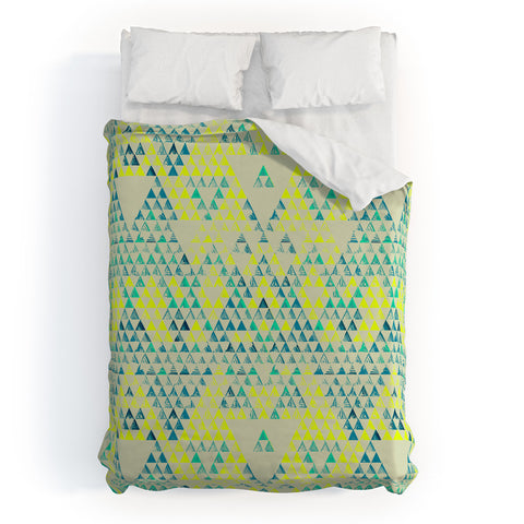 Pattern State Triangle Marine Duvet Cover
