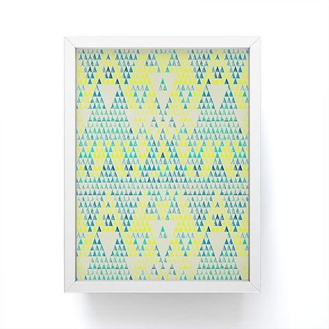 Pattern State Triangle Marine Framed Mini Art Print