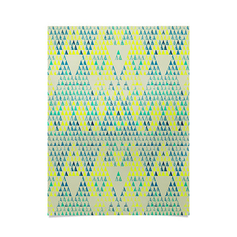 Pattern State Triangle Marine Poster