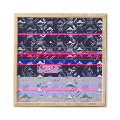 Pattern State Triangle Seas Framed Wall Art