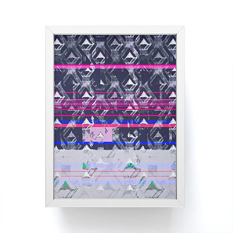 Pattern State Triangle Seas Framed Mini Art Print