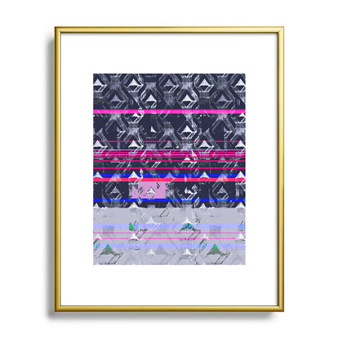 Pattern State Triangle Seas Metal Framed Art Print