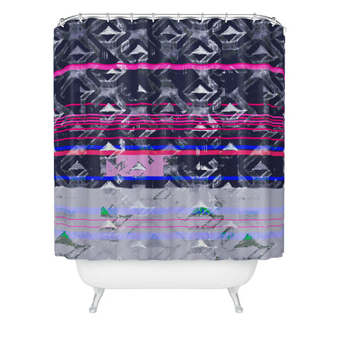 Pattern State Triangle Seas Shower Curtain