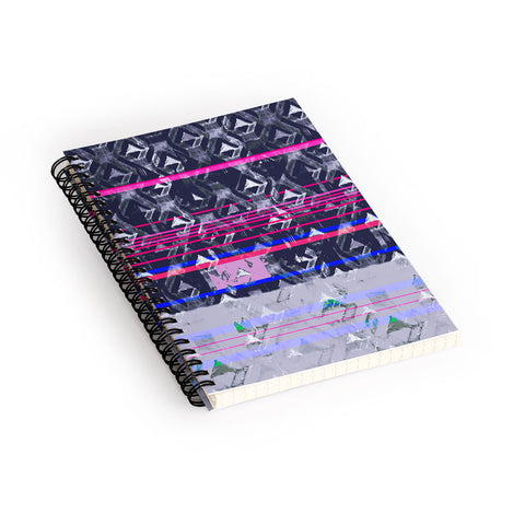 Pattern State Triangle Seas Spiral Notebook