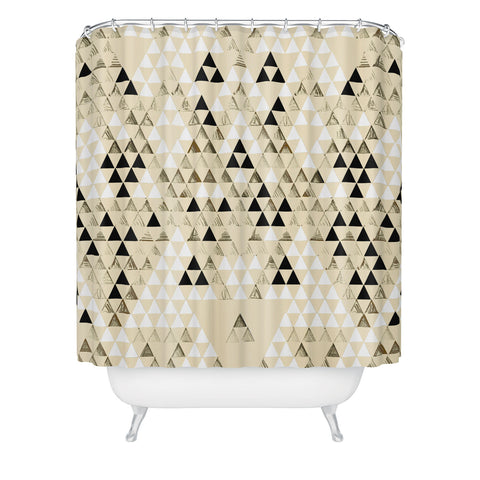 Pattern State Triangle Standard Shower Curtain