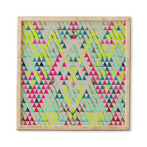 Pattern State Triangle Summer Framed Wall Art