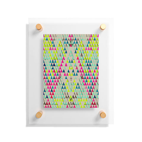 Pattern State Triangle Summer Floating Acrylic Print