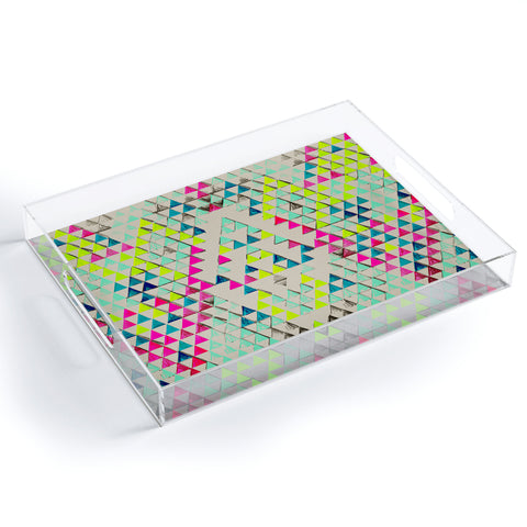 Pattern State Triangle Summer Acrylic Tray