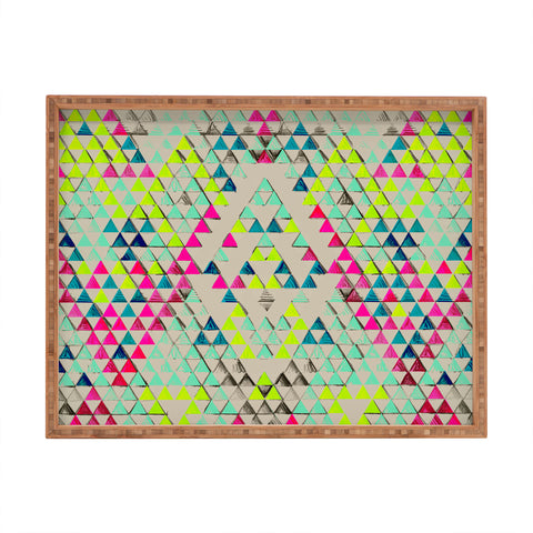 Pattern State Triangle Summer Rectangular Tray