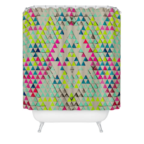 Pattern State Triangle Summer Shower Curtain