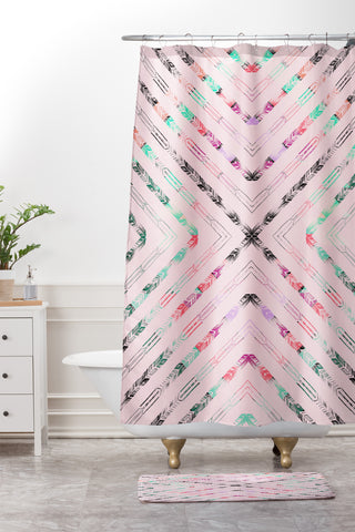 Pattern State Valencia Desert Shower Curtain And Mat