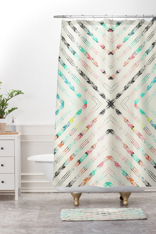 Pattern State Valencia Shower Curtain And Mat
