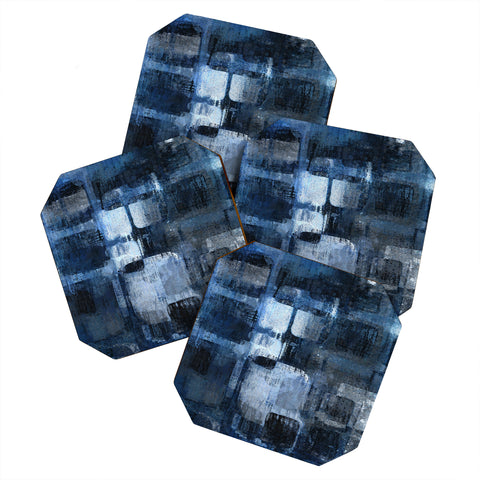 Paul Kimble Blue Squares Coaster Set
