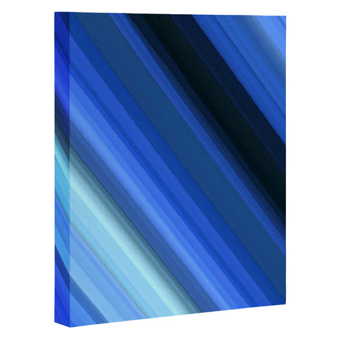 Paul Kimble Blue Stripes Art Canvas