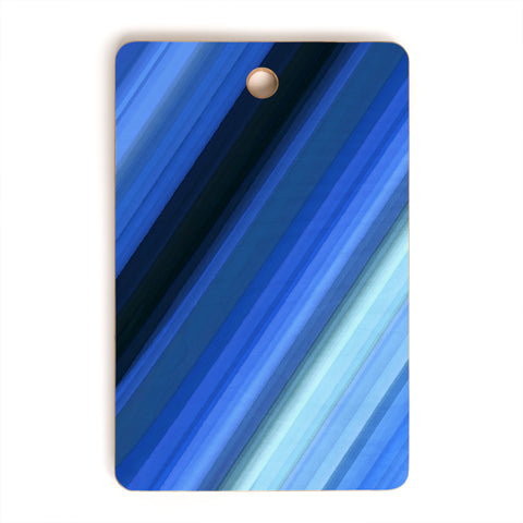 Paul Kimble Blue Stripes Cutting Board Rectangle