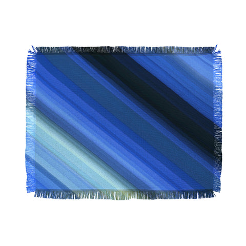 Paul Kimble Blue Stripes Throw Blanket