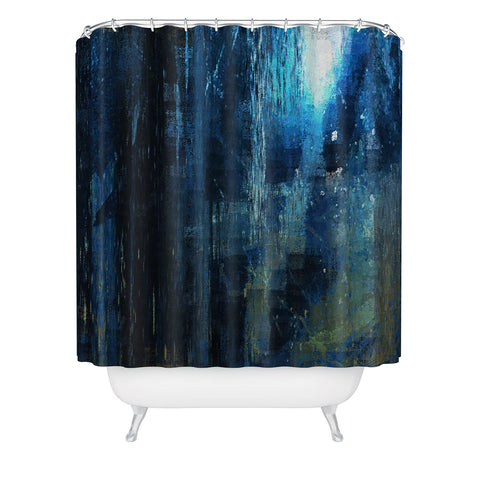 Paul Kimble Night In The Forest Shower Curtain