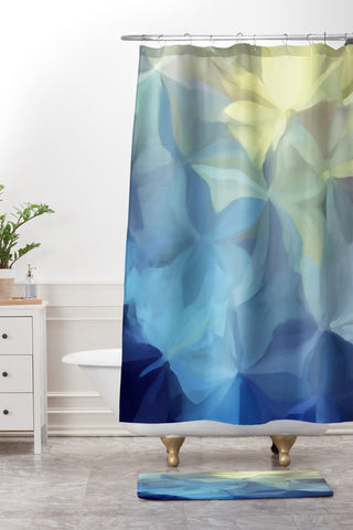 Paul Kimble Renewal Floral Shower Curtain And Mat