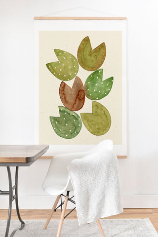 Pauline Stanley Lilly Pads Art Print And Hanger