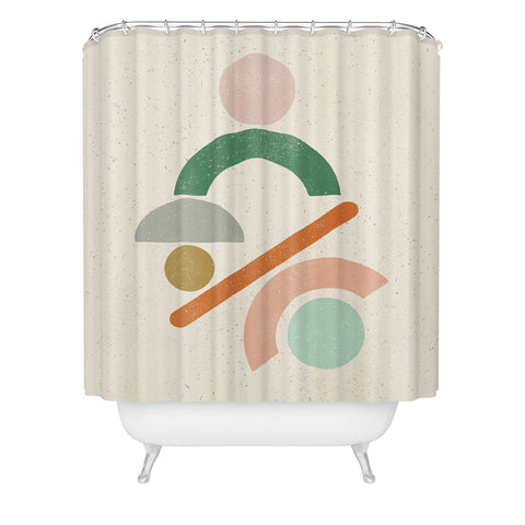 Pauline Stanley Mobile Shapes Shower Curtain