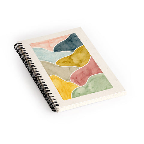 Pauline Stanley Watercolor Abstract Landscape Spiral Notebook