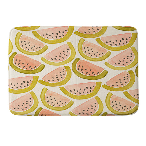 Pauline Stanley Watermelon Pattern Memory Foam Bath Mat