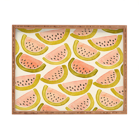 Pauline Stanley Watermelon Pattern Rectangular Tray