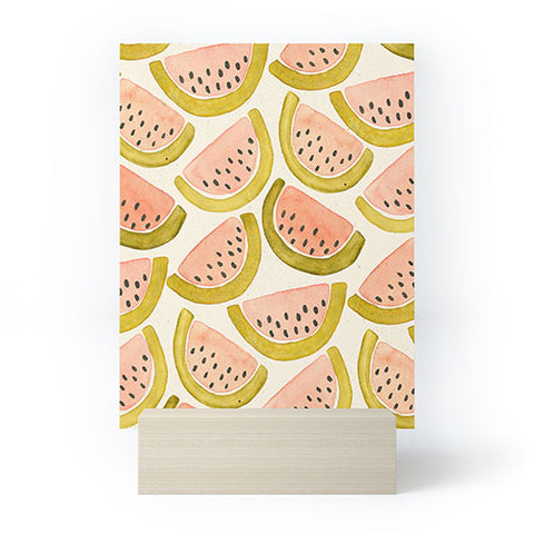 Pauline Stanley Watermelon Pattern Mini Art Print
