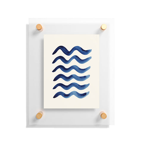 Pauline Stanley Waves Strokes Floating Acrylic Print