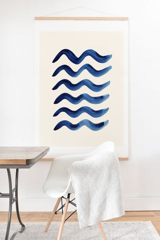 Pauline Stanley Waves Strokes Art Print And Hanger