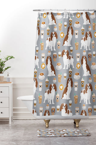 Petfriendly Cavalier King Charles Spaniel Shower Curtain And Mat
