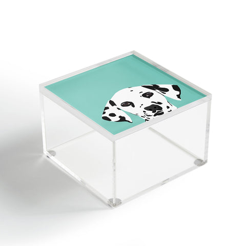 Petfriendly Dalmatian cute puppy dog black Acrylic Box