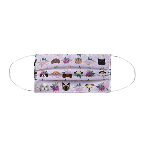 Petfriendly Dogs and cats pet friendly floral Face Mask