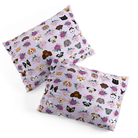 Petfriendly Dogs and cats pet friendly floral Pillow Shams