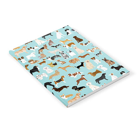 Petfriendly Dogs pattern print dog breeds Notebook