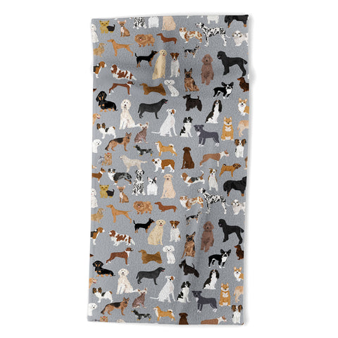 Petfriendly Mixed Dog lots of dogs Beach Towel
