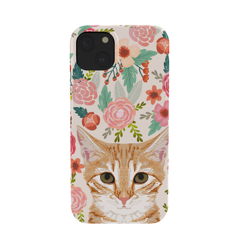Petfriendly Tabby Cat florals Phone Case