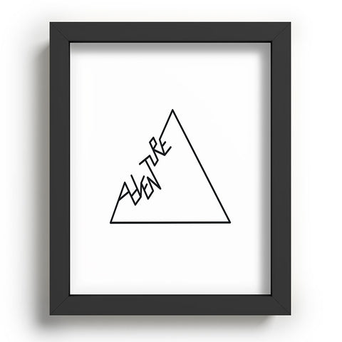 Phirst Black and white Adventure typo Recessed Framing Rectangle