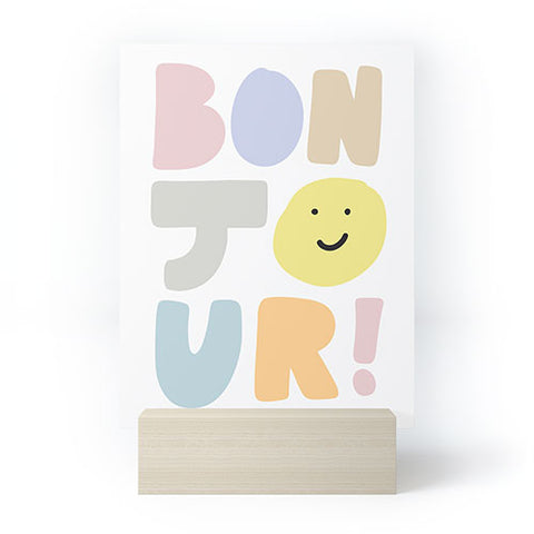 Phirst Bonjour smile Mini Art Print