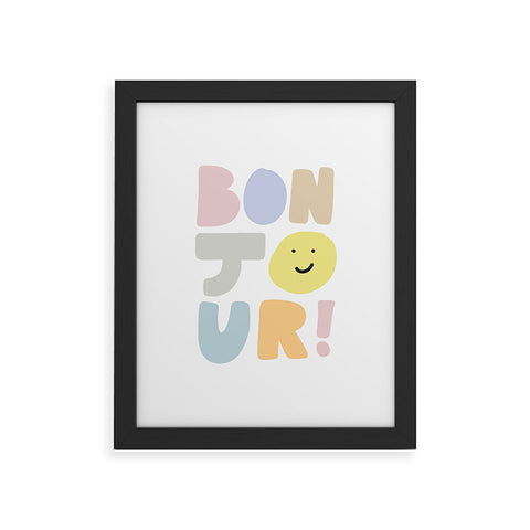 Phirst Bonjour smile Framed Art Print