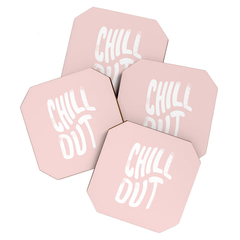 Phirst Chill Out Vintage Pink Coaster Set