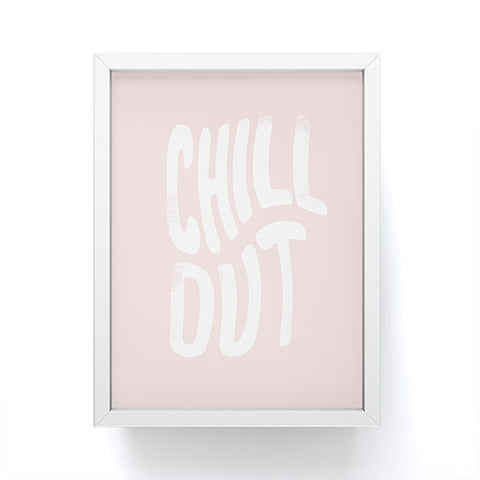 Phirst Chill Out Vintage Pink Framed Mini Art Print